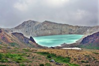 Crater Lake Yugama of Mt. Shirane near Kusatsu, Gunma Prefecture