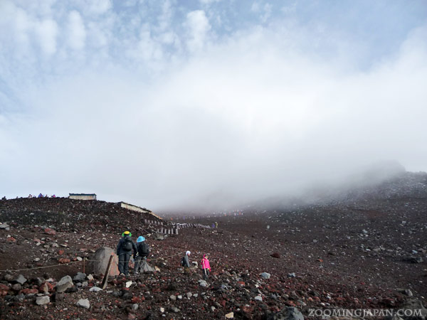 Climbing Mount Fuji in August